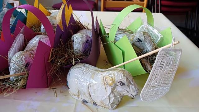 Insgesamt wurden 106 Osternester gebastelt. | Foto: Michael Müller / kpg Insgesamt wurden 106 Osternester gebastelt. | Foto: Michael Müller / kpg