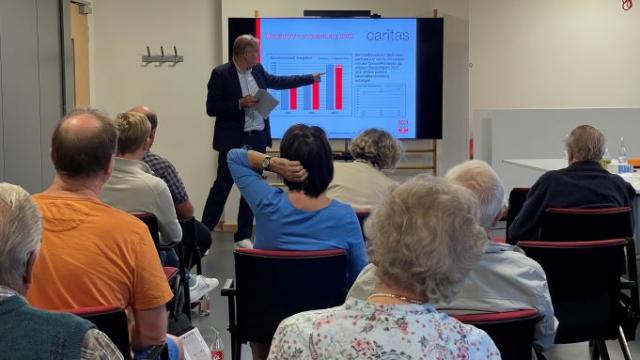 Caritas-Vorstand Holger Gatezenmeyer präsentiert Zahlen und Fakten zur Caritas Südniedersachsen. | Foto: Dirk Faßhauer / Caritas Caritas-Vorstand Holger Gatezenmeyer präsentiert Zahlen und Fakten zur Caritas Südniedersachsen. | Foto: Dirk Faßhauer / Caritas