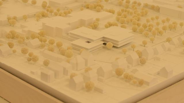 So soll es einmal aussehen, im Modell steht der Neubau schon. | Foto: Broermann / cps So soll es einmal aussehen, im Modell steht der Neubau schon. | Foto: Broermann / cps