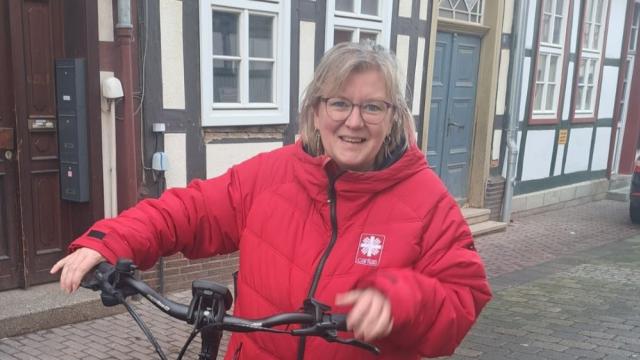 … oder auch mit dem Fahrrad. … oder auch mit dem Fahrrad.