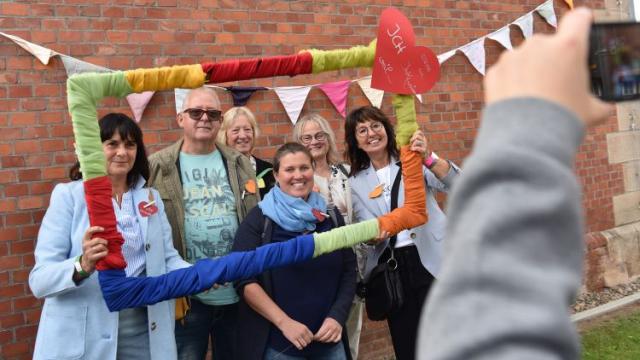 Schon am Eingang konnten sich alle Gäste fotografieren lassen. | Foto: Blank Schon am Eingang konnten sich alle Gäste fotografieren lassen. | Foto: Blank